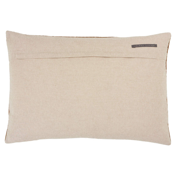 Jaipur Living Jaipur Living Velvet Lumbar Pillow Cover Hand Embroidered Chevron Art Deco Sofa Accent Brown PLC102360