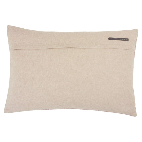 Jaipur Living Jaipur Living Bourdelle Embroidered Chevron Cotton Velvet Lumbar Pillow Art Deco Sofa Accent Blush Poly Fill PLW103572