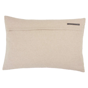 Jaipur Living Jaipur Living Velvet Lumbar Pillow Cover Hand Embroidered Chevron Art Deco Sofa Accent Blush PLC102356