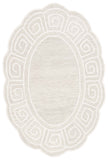 Safavieh Novelty 109 Hand Tufted Transitional Rug Beige / Ivory 4'-6" x 6'-6" Oval