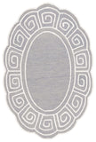 Safavieh Novelty 109 Hand Tufted Transitional Rug Grey / Ivory 6' x 9' Oval