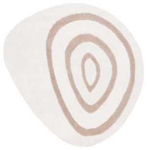 Safavieh Novelty 154 Hand Tufted Geometric Rug IIX Ivory / Brown NOV154A-55S