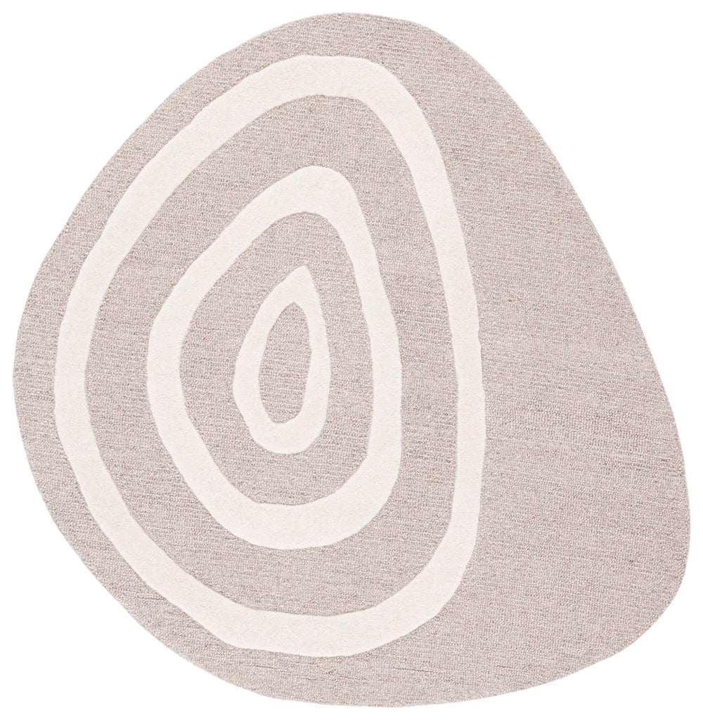 Safavieh Novelty 154 Hand Tufted Geometric Rug IIX Ivory / Brown NOV154A-55S