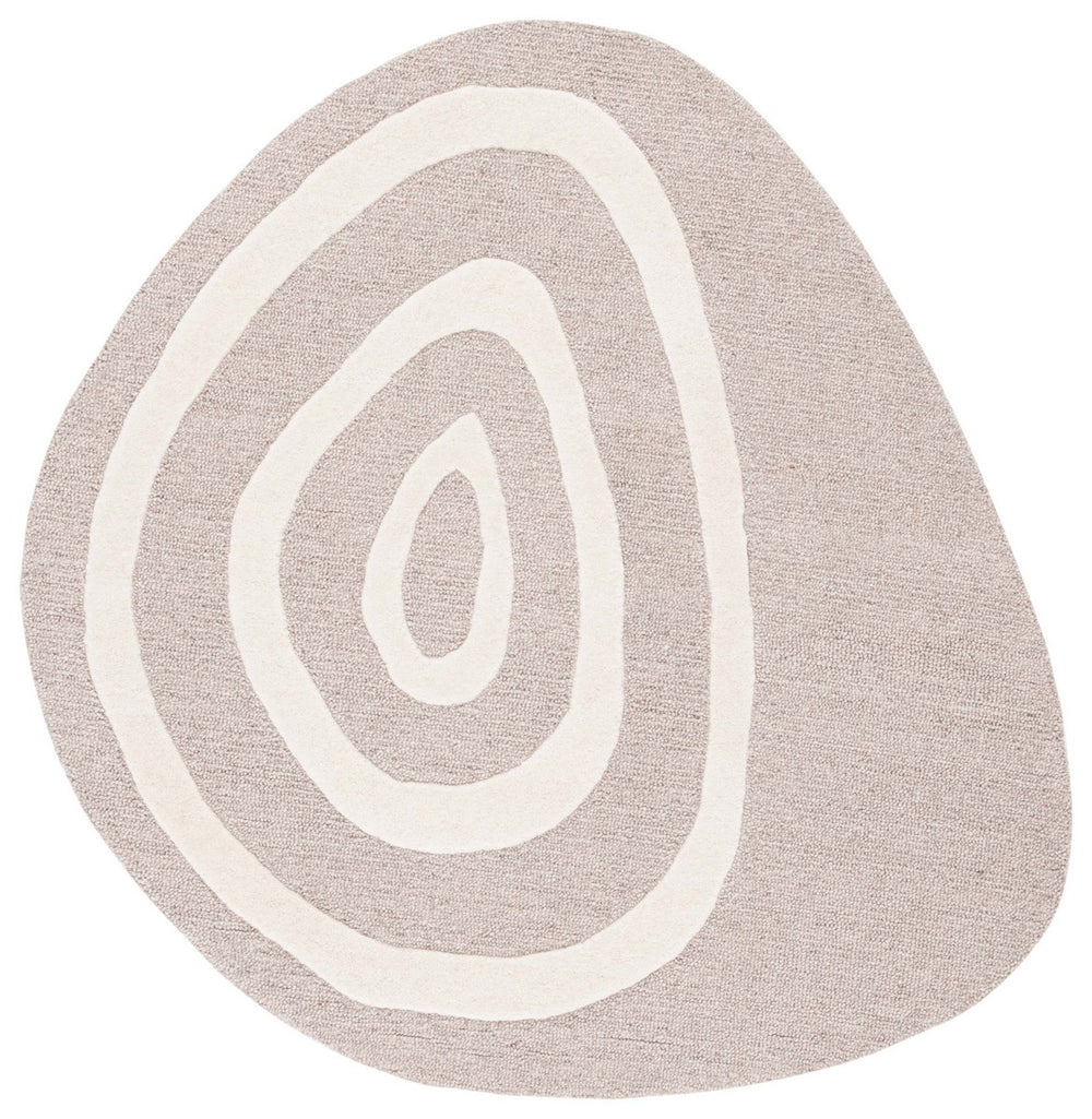 Safavieh Novelty 154 Hand Tufted Geometric Rug Ivory / Brown NOV154A-66S