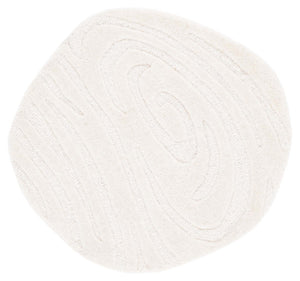 Safavieh Novelty Hand Tufted Geometric Area Rug – Luxurious 6ft Soft Wool & Cotton Blend For Elegant Decor Ivory 90% Wool 10% Cotton Nov155a-77s