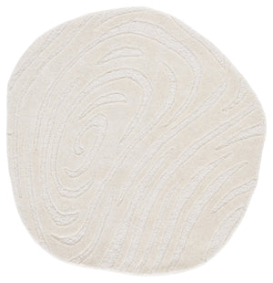 Safavieh Novelty Hand Tufted Geometric Area Rug – Luxurious 6ft Soft Wool & Cotton Blend For Elegant Decor Ivory 90% Wool 10% Cotton Nov155a-77s