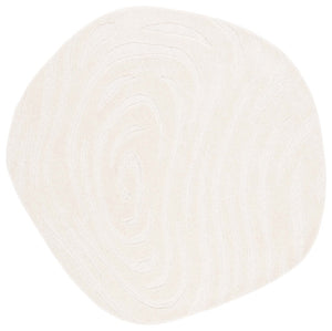 Safavieh Novelty Hand Tufted Geometric Area Rug – Luxurious 6ft Soft Wool & Cotton Blend For Elegant Decor Ivory 90% Wool 10% Cotton Nov155a-77s