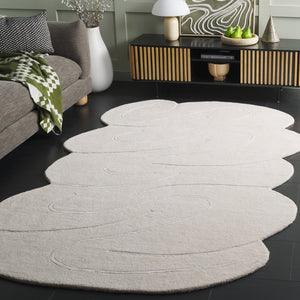 Safavieh Novelty Hand-tufted Luxury Area Rug From India - Elevate Your Home With Modern Elegance And Comfort Ivory 95% Wool 5% Viscose Nov157a-69s