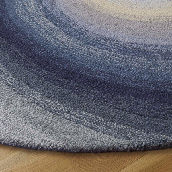 Safavieh Novelty Round Area Rug - Handcrafted Soft Wool Blend In Stunning Tufted Design For Cozy Interiors Grey ,Ivory 80% Wool,20% Cotton Nov202f-4r