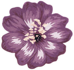 Safavieh Novelty Stunning Floral Area Rug – Hand-tufted Wool Masterpiece For Elegant Home Décor And Comfort Lilac Wool Nov254a-7r