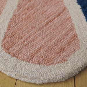 Safavieh Novelty Elegant Hand-tufted Area Rug In Soft Shades For Comfort, Style, And Timeless Sophistication Beige ,Blue 80% Wool & 20% Cotton Nov351b-6r