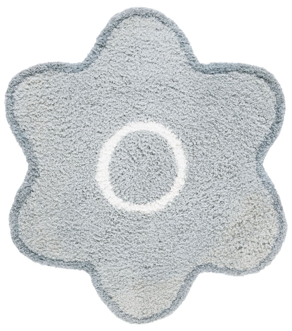 Safavieh Novelty Exquisite Hand-tufted Area Rug In Elegant Floral Design For Luxurious Home Decor Living Space Light Grey ,Ivory 80% Polyester And 20% Cotton Nov901f-6r