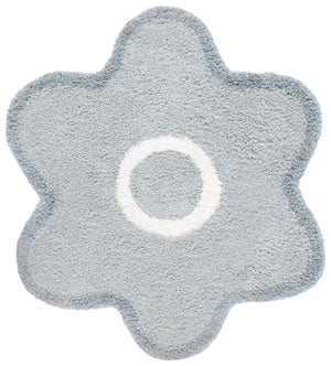 Safavieh Novelty Exquisite Hand-tufted Area Rug In Elegant Floral Design For Luxurious Home Decor Living Space Light Grey ,Ivory 80% Polyester And 20% Cotton Nov901f-6r