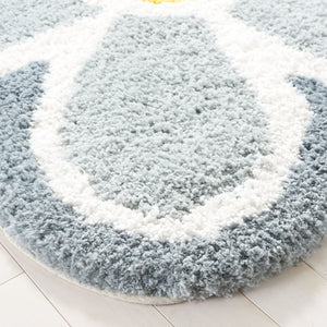 Safavieh Novelty Elegant Floral Area Rug - Hand-tufted Artisan Craftsmanship In Luxurious Polyester Blend Ivory ,Grey 80% Polyester And 20% Cotton Nov902f-5r