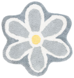 Safavieh Novelty Elegant Floral Area Rug - Hand-tufted Artisan Craftsmanship In Luxurious Polyester Blend Ivory ,Grey 80% Polyester And 20% Cotton Nov902f-5r