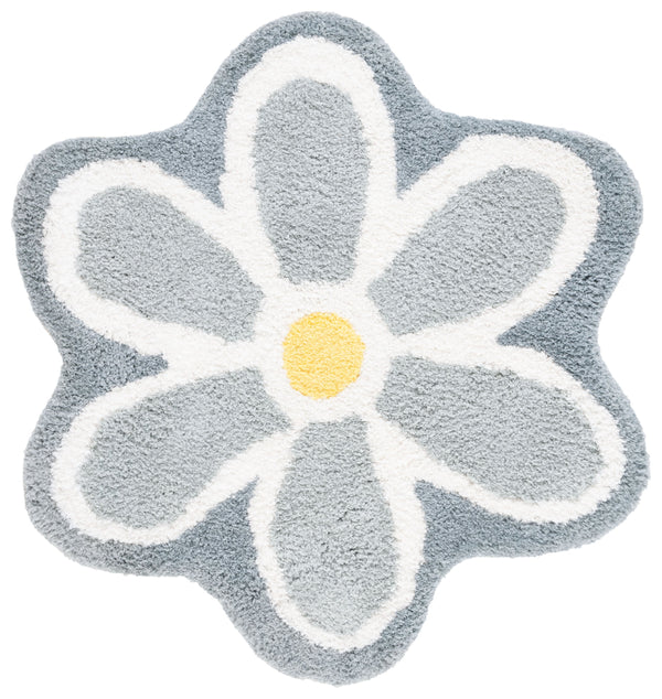 Safavieh Novelty Elegant Floral Area Rug - Hand-tufted Artisan Craftsmanship In Luxurious Polyester Blend Ivory ,Grey 80% Polyester And 20% Cotton Nov902f-5r