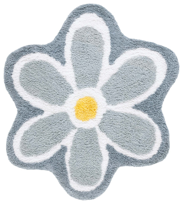 Safavieh Novelty Elegant Floral Area Rug - Hand-tufted Artisan Craftsmanship In Luxurious Polyester Blend Ivory ,Grey 80% Polyester And 20% Cotton Nov902f-5r