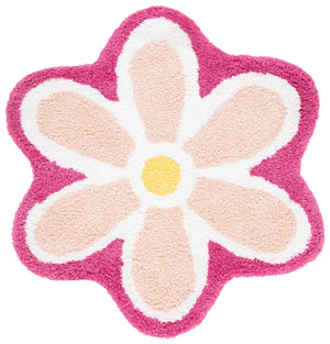 Safavieh Novelty Elegant Floral Area Rug - Hand-tufted Artisan Craftsmanship In Luxurious Polyester Blend Ivory ,Pink 80% Polyester And 20% Cotton Nov902u-5r
