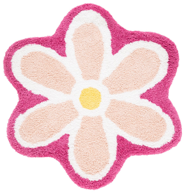 Safavieh Novelty Elegant Floral Area Rug - Hand-tufted Artisan Craftsmanship In Luxurious Polyester Blend Ivory ,Pink 80% Polyester And 20% Cotton Nov902u-5r