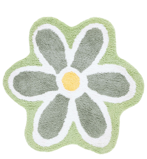 Safavieh Novelty Elegant Floral Area Rug - Hand-tufted Artisan Craftsmanship In Luxurious Polyester Blend Ivory ,Green 80% Polyester And 20% Cotton Nov902y-6r