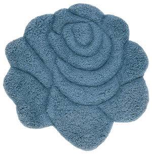 Safavieh Novelty Hand Tufted Area Rug - Exquisite Floral Design, Plush Comfort, Ideal For Cozy Home Decor Blue 80% Polyester And 20% Cotton Nov903m-3r