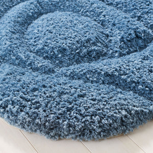 Safavieh Novelty Hand Tufted Area Rug - Exquisite Floral Design, Plush Comfort, Ideal For Cozy Home Decor Blue 80% Polyester And 20% Cotton Nov903m-3r