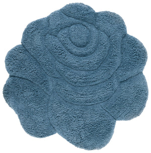 Safavieh Novelty Hand Tufted Area Rug - Exquisite Floral Design, Plush Comfort, Ideal For Cozy Home Decor Blue 80% Polyester And 20% Cotton Nov903m-3r