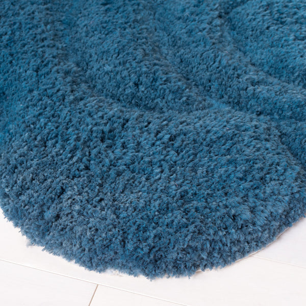 Safavieh Novelty Hand Tufted Area Rug - Exquisite Floral Design, Plush Comfort, Ideal For Cozy Home Decor Blue 80% Polyester And 20% Cotton Nov903m-3r