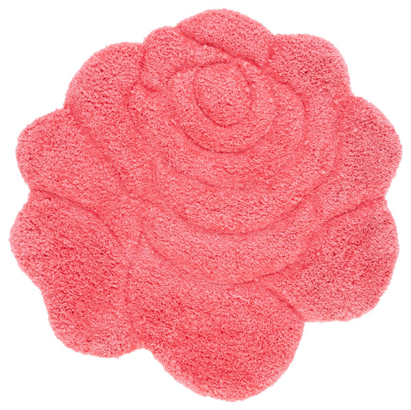 Safavieh Novelty Hand Tufted Area Rug - Exquisite Floral Design, Plush Comfort, Ideal For Cozy Home Decor Fuchsia ,Pink 80% Polyester And 20% Cotton Nov903r-3r