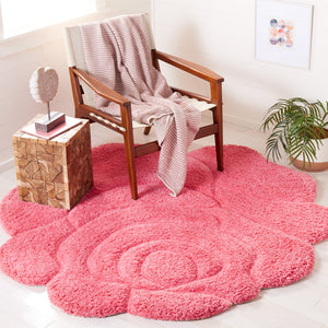 Safavieh Novelty Hand Tufted Area Rug - Exquisite Floral Design, Plush Comfort, Ideal For Cozy Home Decor Fuchsia ,Pink 80% Polyester And 20% Cotton Nov903r-3r