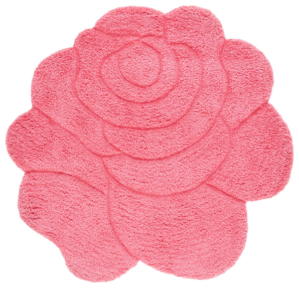 Safavieh Novelty Hand Tufted Area Rug - Exquisite Floral Design, Plush Comfort, Ideal For Cozy Home Decor Fuchsia ,Pink 80% Polyester And 20% Cotton Nov903r-3r