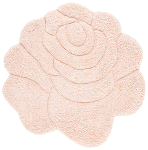 Safavieh Novelty Hand Tufted Area Rug - Exquisite Floral Design, Plush Comfort, Ideal For Cozy Home Decor Blush ,Pink 80% Polyester And 20% Cotton Nov903u-3r