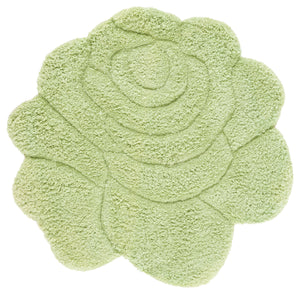 Safavieh Novelty Hand Tufted Area Rug - Exquisite Floral Design, Plush Comfort, Ideal For Cozy Home Decor Green 80% Polyester And 20% Cotton Nov903y-5r