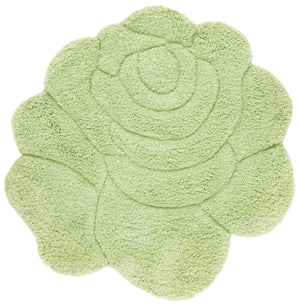 Safavieh Novelty Hand Tufted Area Rug - Exquisite Floral Design, Plush Comfort, Ideal For Cozy Home Decor Green 80% Polyester And 20% Cotton Nov903y-5r