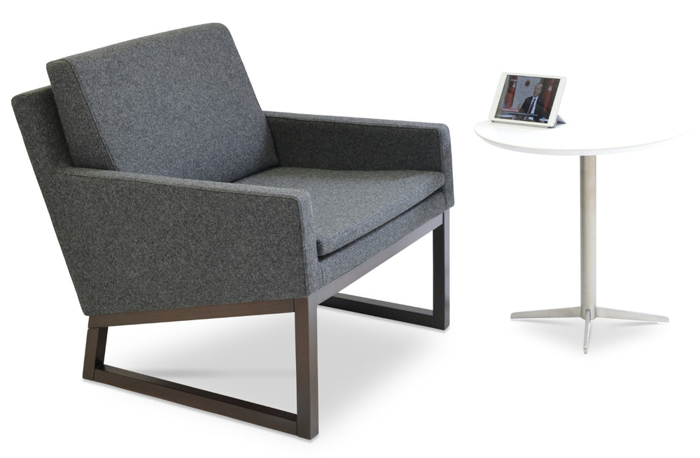 Soho Concept Nova Armchair - Premium Boucle, Velvet, Nubuck & Camira Fabrics | 10-year Guarantee, Stylish Colors Light Grey,Walnut,Black  Soho-concept-dining-chair-12294