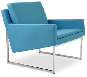 Soho Concept Nova Armchair With Chrome Sled Base In Dark Grey Wool – 10-year Guarantee For Lasting Comfort Chrome,Turquoise  Soho-concept-dining-chair-12311