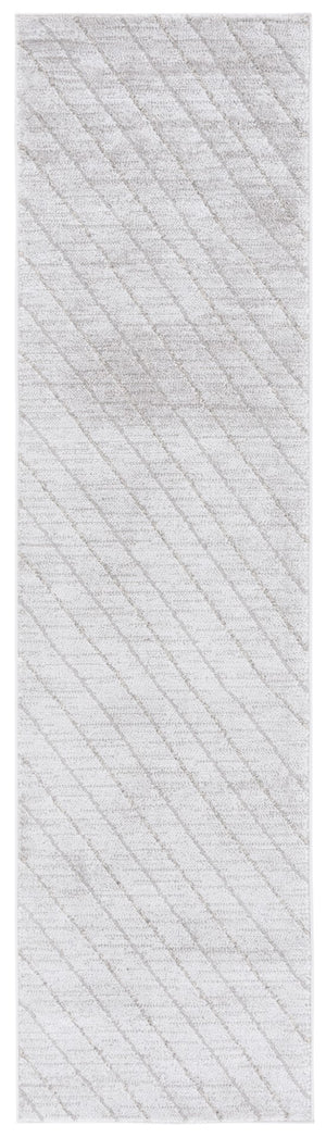 Safavieh Neptune 850 Power Loomed Solid & Tonal Rug Light Grey / Grey 2'-2" x 8'