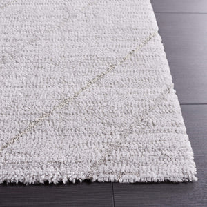 Safavieh Neptune 850 Power Loomed Solid & Tonal Rug Light Grey / Grey 9' x 12'