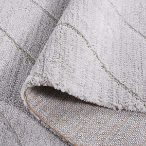 Safavieh Neptune 850 Power Loomed Solid & Tonal Rug Light Grey / Grey 9' x 12'