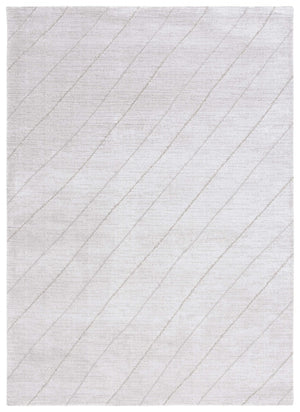 Safavieh Neptune 850 Power Loomed Solid & Tonal Rug Light Grey / Grey 5'-3" x 7'-6"