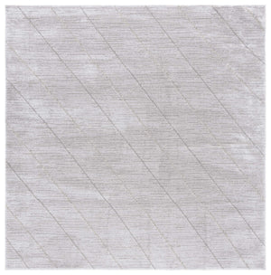 Safavieh Neptune 850 Power Loomed Solid & Tonal Rug Light Grey / Grey 6'-7" x 6'-7" Square