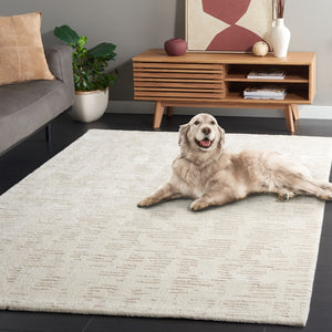 Safavieh Neptune 852 Power Loomed Solid & Tonal Rug Ivory / Beige 9' x 12'