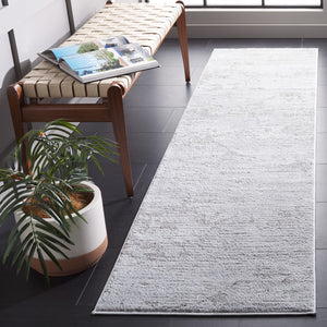 Safavieh Neptune 854 Power Loomed Solid & Tonal Rug Light Grey / Grey 2'-2" x 8'