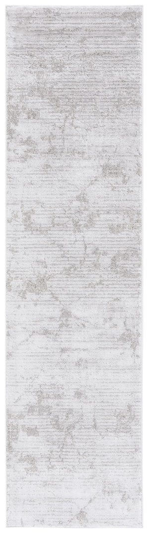Safavieh Neptune 854 Power Loomed Solid & Tonal Rug Light Grey / Grey 2'-2" x 8'
