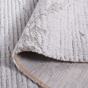 Safavieh Neptune 854 Power Loomed Solid & Tonal Rug Light Grey / Grey 9' x 12'