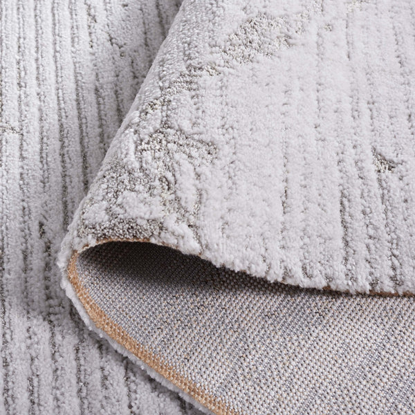 Safavieh Neptune 854 Power Loomed Solid & Tonal Rug Light Grey / Grey 9' x 12'