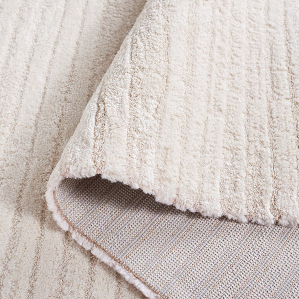 Safavieh Neptune 856 Power Loomed Solid & Tonal Rug Ivory / Beige 5'-3" x 7'-6"