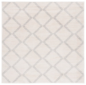 Safavieh Neptune 856 Power Loomed Solid & Tonal Rug Ivory / Beige 6'-7" x 6'-7" Square
