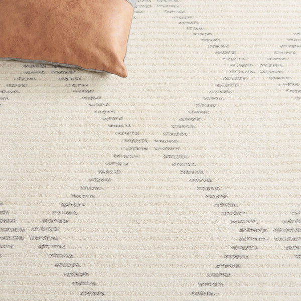 Safavieh Neptune 858 Power Loomed Solid & Tonal Rug Ivory / Grey 9' x 12'