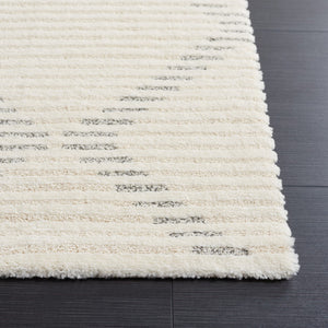 Safavieh Neptune 858 Power Loomed Solid & Tonal Rug Ivory / Grey 5'-3" x 7'-6"